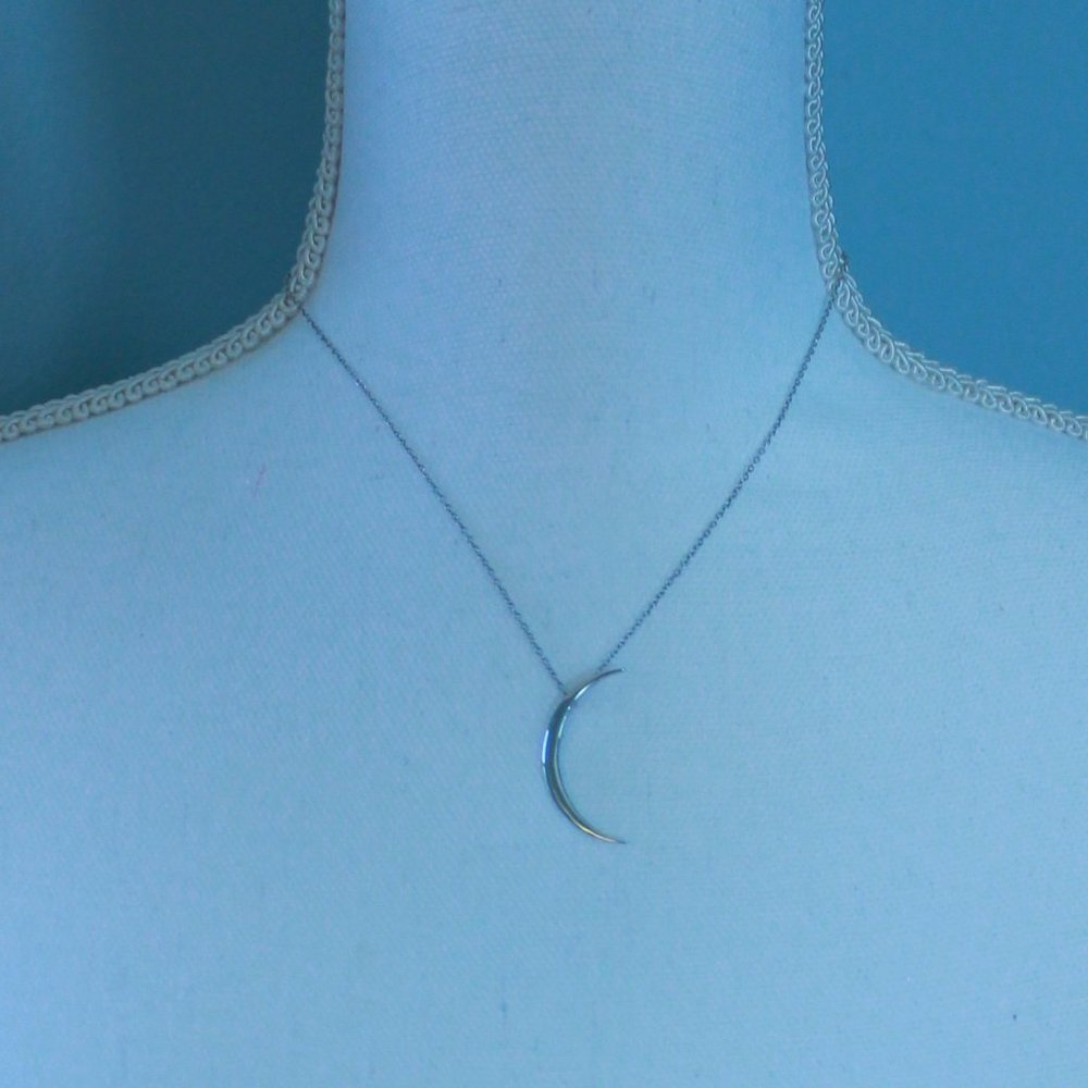 Moon Necklace Sterling Silver
